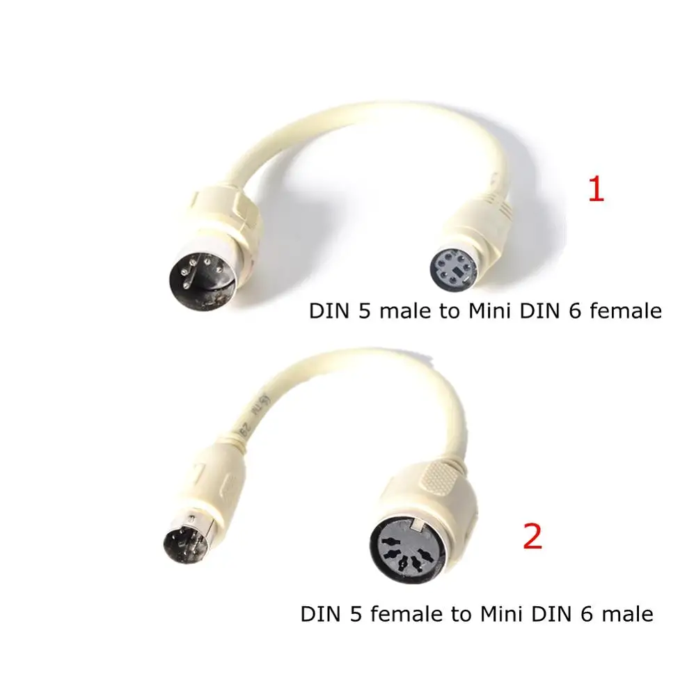 Кабель-адаптер для клавиатуры Mini DIN6 PS/2 папа-Мама Мама-папа кабель MDIN6 6 Pin-DIN5 5 Pin ПК