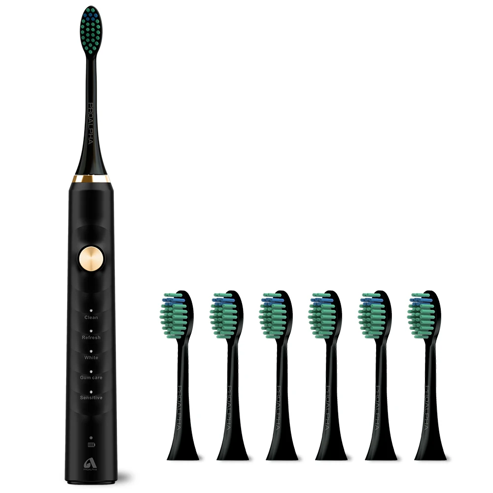 

Proalpha Electric Toothbrush Sonic Ultrasonic Automatic ToothBrush Type-c Rechargeable Waterproof Tooth Brush Adult Tooth Clean