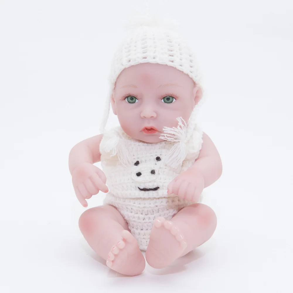 11 дюймов кукла Bebes Reborn Girl полностью силиконовая виниловая Кукла reborn baby куклы Реалистичная принцесса детская игрушка для детского дня подарки