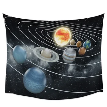 

Planet Solar System Space Alien Wall Decor Tapestries Bedspread Tapestry Wall Art Bedding Sheet Scarf Window Curtain
