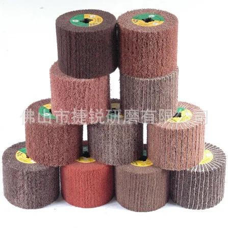 

Stainless Steel Pulling Wheel Scouring Pad round Nylon Wheel Electric Bull Blocker Pulling Wheel Polishing Wheel
