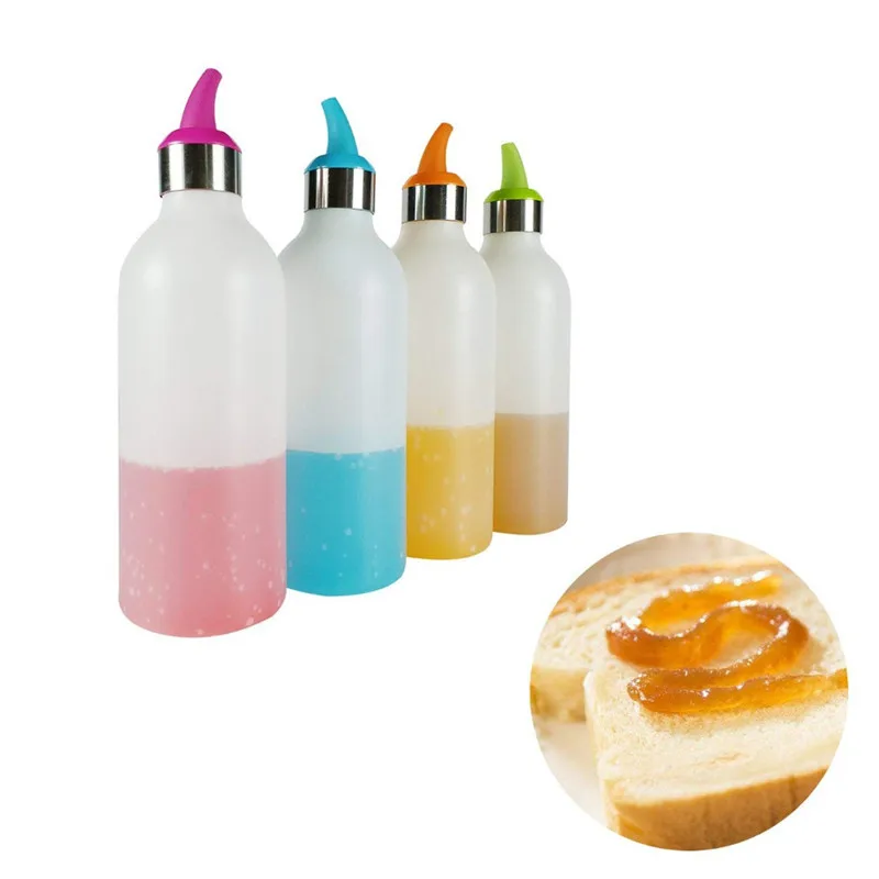 Силиконовые Прорезывания Зубов Squeeze Fles Kruiderij Flessen диспенсер Voor Варенье Saus Azijn Olie кетчуп Mosterd кокен инструмент