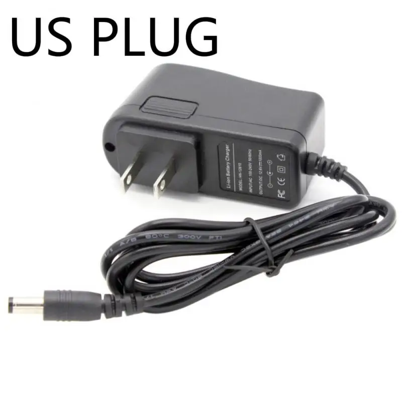 AC100-240V US EU Plug 12 V Caricatore 12,6 V 18650 Batteria Al Litio зарядное устройство DC 5,5*2,1 миллиметр для литиевого зарядного устройства - Цвет: 01 US plug