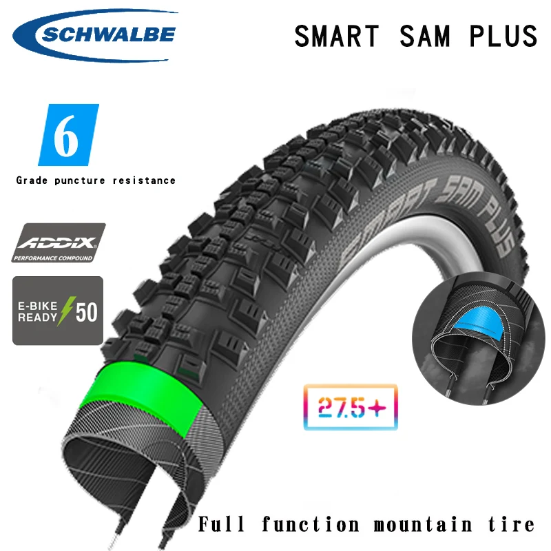 Schwalbe Ban Sepeda Gunung Am XC Kawat Baja Tusukan Bukti SMART SAM PLUS 26  27.5 29 Inci Gunung Lipat Menusuk tahan Ban|Ban Dalam Sepeda| - AliExpress