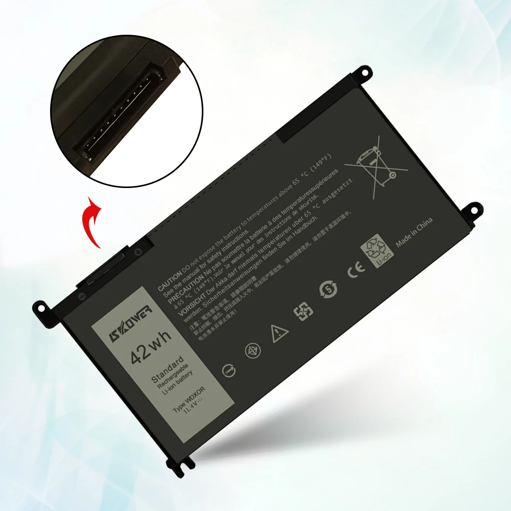 SKOWER WDX0R Lapotp Батарея для Dell Inspiron 13 5378 7368 5368 15 5538 5567 5568 7000 7378 7560 Latitude 14 3480 11 4