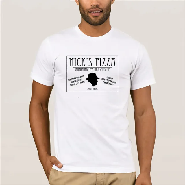 Kaos Fashion Pria Blacklist Torehan Pizza Lucu Slogan Raymond Reddington Hadiah Ulang Tahun Kualitas Pria Lengan Pendek Kaos T Shirt Aliexpress