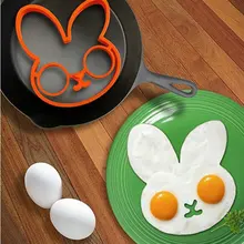 Rabbit Omelette Egg Mold Breakfast Silicone Omelette Mold Bunny Pancake Ring Shaper Kitchen Cooking Tools For Children Kids