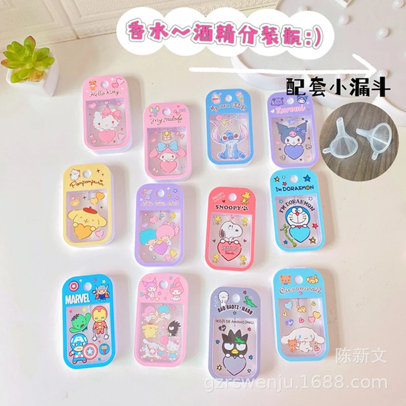 Sanrio милый мультяшный карточный флакон Hello Kitty в стиле дополнительной бутылки