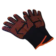 1 пара перчатки для микроволновой печи высокого Температура сопротивление Нескользящие перчатки