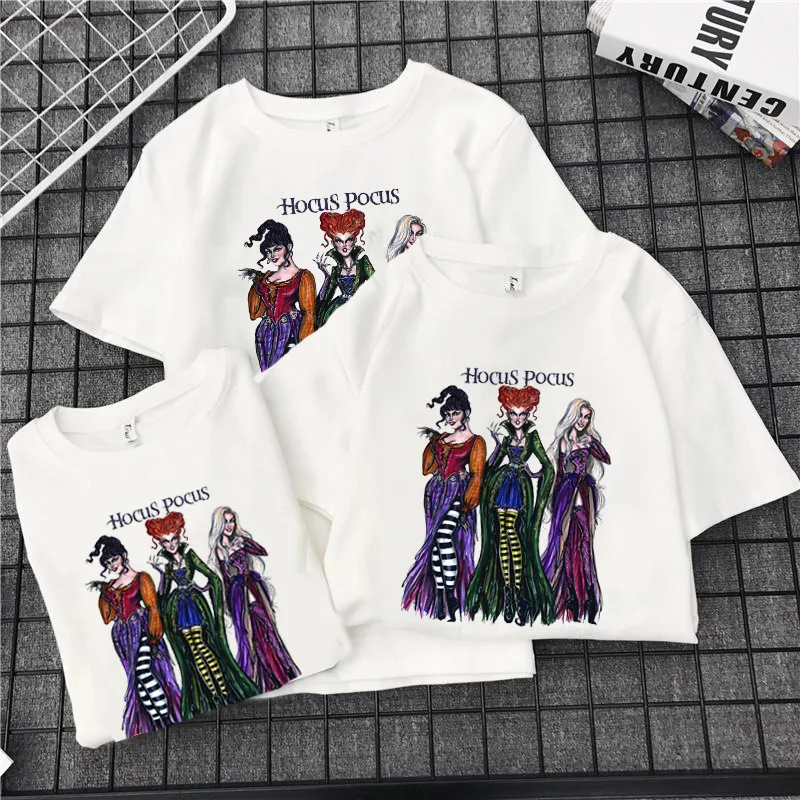 QZHIHE hous Pocus футболки для Хэллоуина Harajuku женские с рисунком ужасов Ullzang 90s винтажные