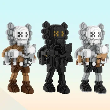 

1845pcs+ Cartoon Mini Block Fashion Brand KWS Figure Model Building Brock Toy DIY Assembled Mirco Bricks For Diamond Blocks