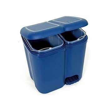 

Tontarelli Pattumiera Patty, Diferenziata Con 2 Secchi In Plastica 39x32,5 cm, Colori Assortiti