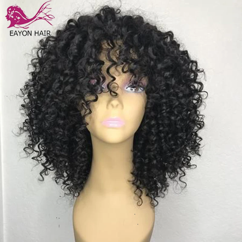 

EAYON Indian Short Lace Front Human Hair Wigs 13*6 For Black Women Curly Wig Human Hair Glueless 130% Pre Plucked With Baby Hair