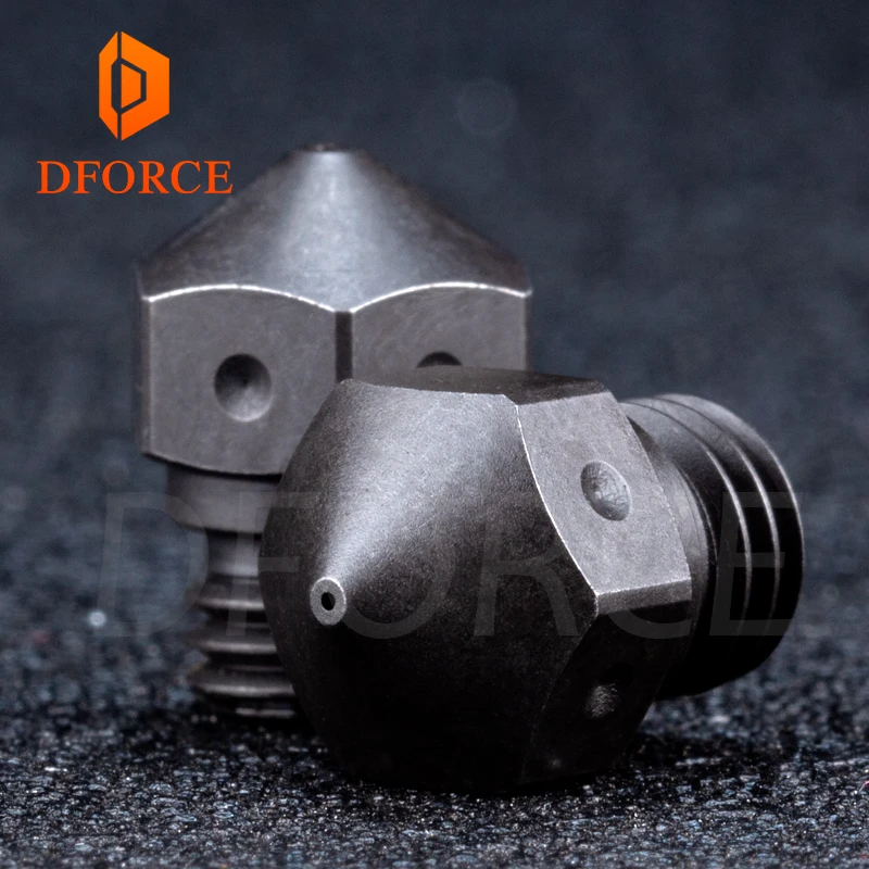 DFORCE Swiss MK10 закаленная стальная насадка PTFE для Micro Swiss Hotend M7 резьба Wanhao FlashForge qidi Tech Dremel