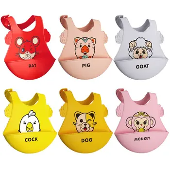 

Toddler Baby Feeding Bibs Waterproof Infant Food Catcher Pocket Silicone Towel 19QF