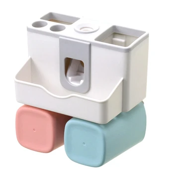 

Toothbrush Holder Toothpaste Squeezer Dispenser Bathroom Accessories Sets Bathroom Storage Box Case Household Items