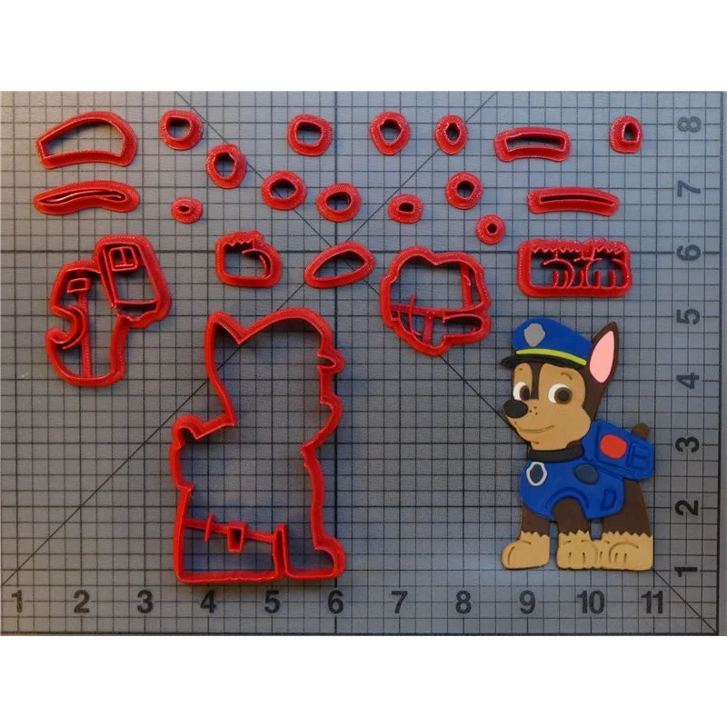 3D печатные пластиковые детские мультфильм лапа собака всего тела легко украшения торта кекс идея помадка формочка для печенья набор