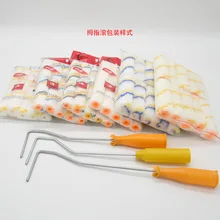 Мини неслепой угол ролик щетка хлопковая нить маленький большой палец направляющий бегунок держатель для большого пальца лавсан Смешанная щетка-ролик