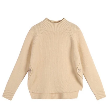 

Rlyaeiz Korean Fashion Short Knitting Pullover Autumn Winter 2019 New Lazy Wind Sweater Women Pull Femme Soft Jumper