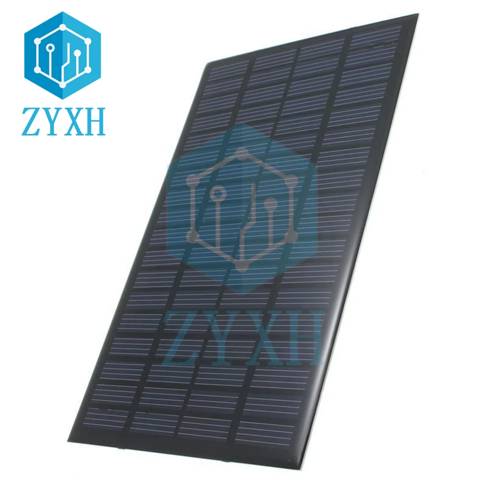 캠핑 배터리 휴대 전화 충전기에 여행을위한 미니 2.5W 18V 태양 전지 패널 다결정 실리콘 휴대용 태양계