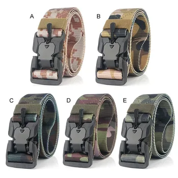 

Outdoor Waist Camouflage Militaire Apparatuur SWAT Nylon Tactische Riem Quick Release Adjustable Nylon (Magnetic Tactical) Belts