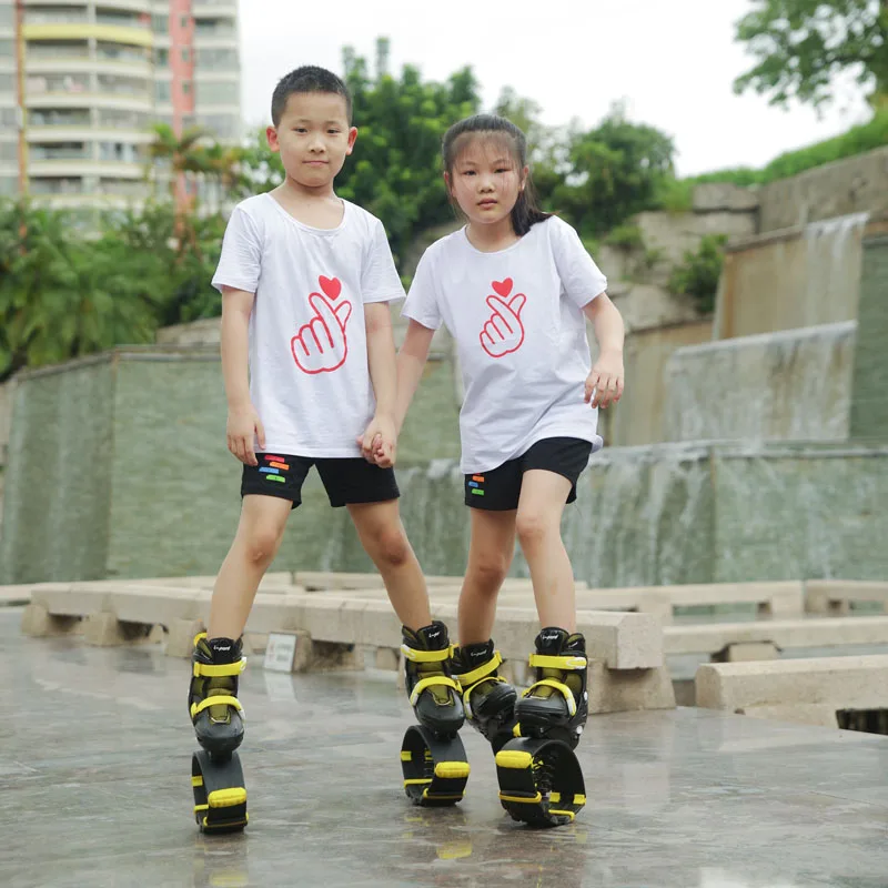 2 In 1 Kangaroo Jump / Roller Skating Shoes Space Bouncing Boots Roller Skate