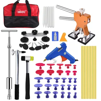 

Dent Repair Puller Kit Slide Hammer T-Bar Tool with 28pcs Dent Removal Pulling Tabs for Car Auto Body Hail Damage Remover
