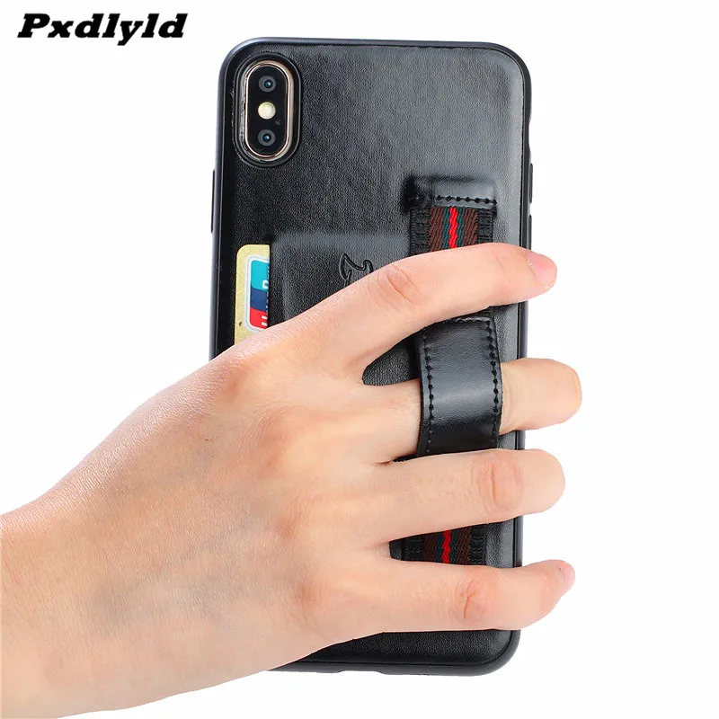 Мягкий чехол Pxdlyld из ТПУ с ремешком на запястье для iPhone 7 8 Plus 6 6s X XR XS Max винтажный