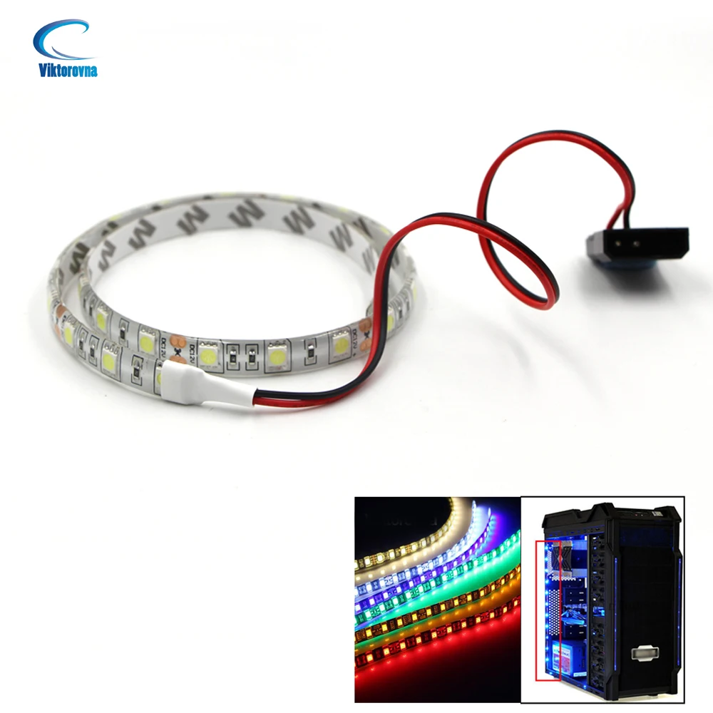 12v 4pin Rgb Led Strip Light Pc Case Computer Case Molex Connector Led