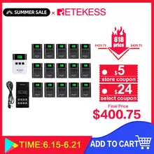 RETEKESS TT122 wireless tour guide system Transmitter+15 Receiver+ Charger Base for Church Tour Guide Meeting Factory Training wireless conference simultaneous translation tour guide system simultaneous translation headphones explain the device