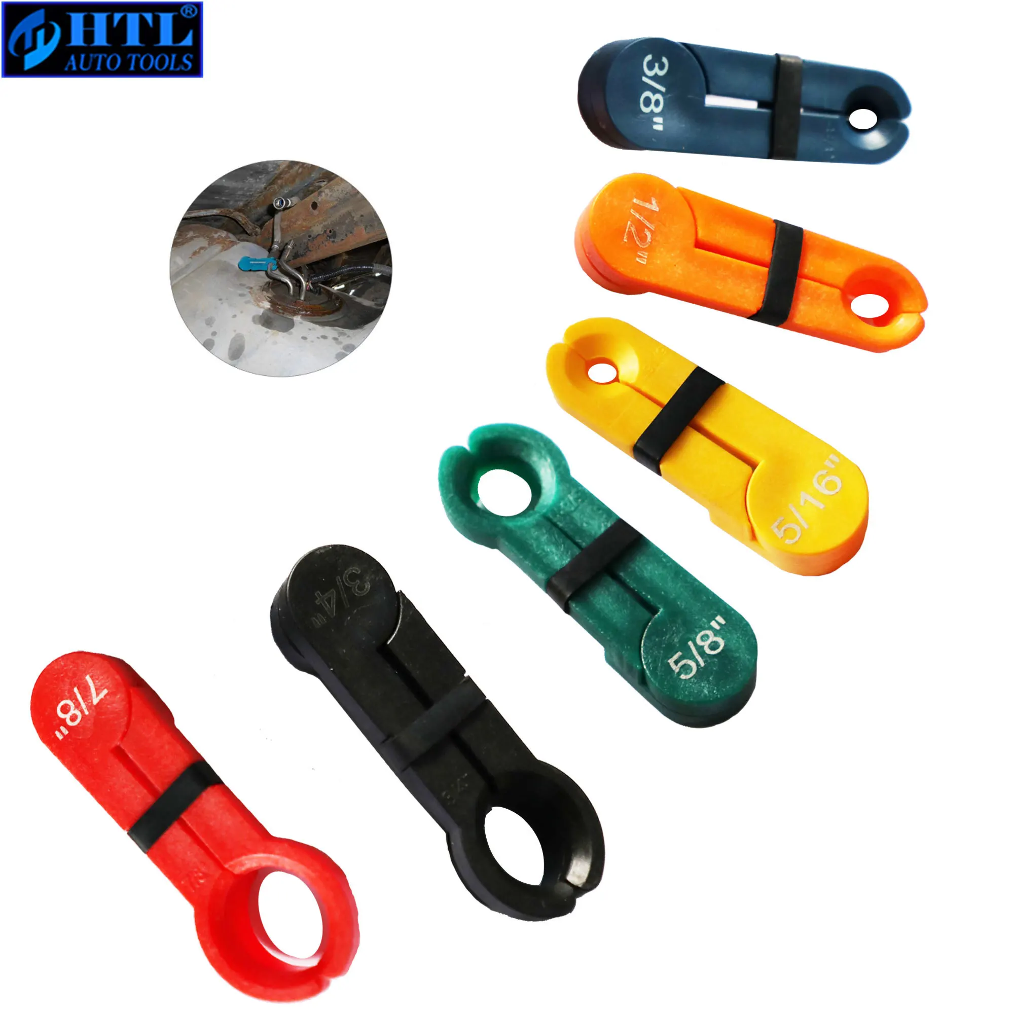 

6pcs Fuel Line Disconnect Tool for Most Ford GM Mazda, Transmission Oil Cooler Line Removal Tools auto AC Fuel Lines Remover Set