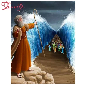 

TOUOILP Full Square&round 5d Diamond Painting,Jewish Mose New arrival Diamond Embroidery,Cross Stitch,Mosaic,stickers,home decor