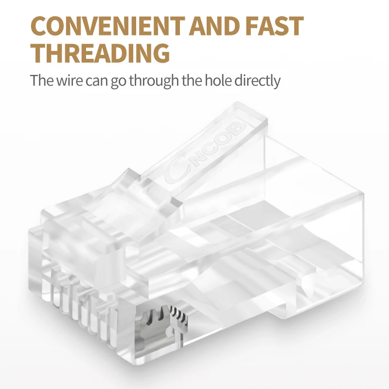 CNCOB технические разъемы профессиональный разъем CAT6 8P8C RJ45 50 шт. (50