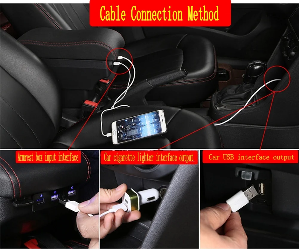 para honda crz braço caixa braço cotovelo resto console central de armazenamento caso modificação acessórios com suporte copo porta usb