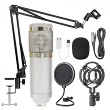 

BM-800 Professional Capacitive Microphone Vocal Recording Wired Mic for Computer