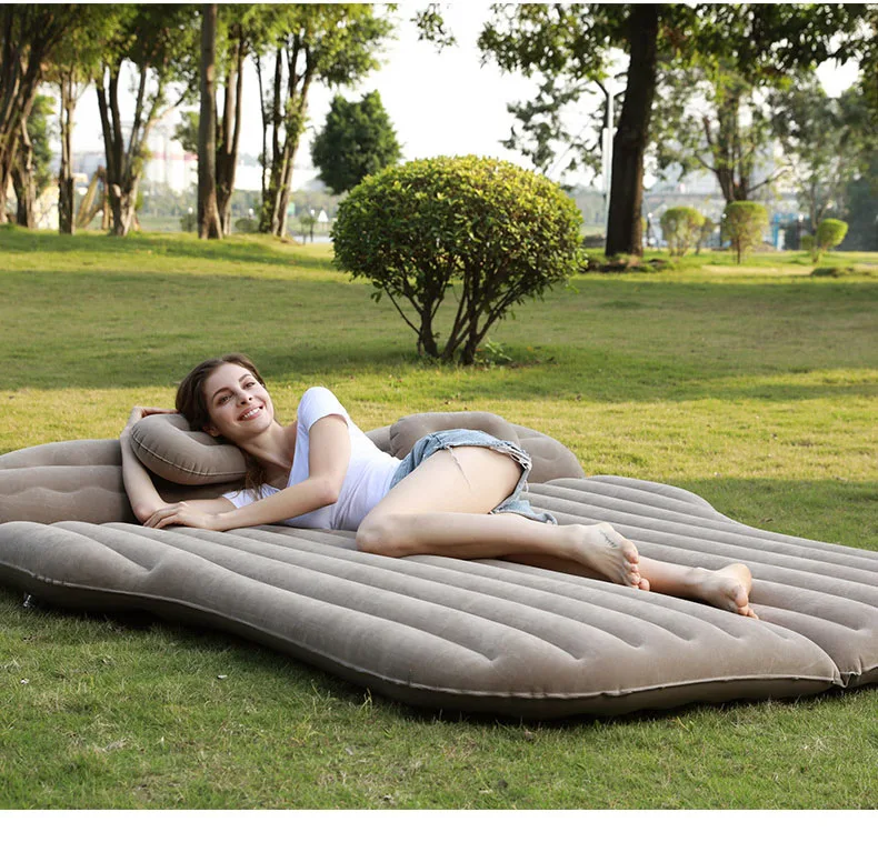 Camping Travel Use Comfortable Convenient Collapsible Universal Sleeping Pad On-board Inflatable Bed Inflatable Mattress Air Bed