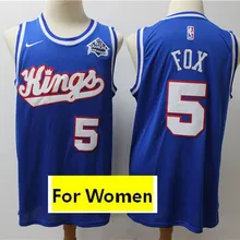 /20 new Free shipping A+ Sacramento women Adult#5 De'Aaron Fox Jersey