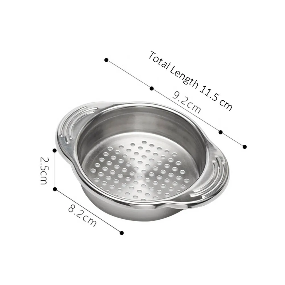 1pc Food Can Strainer Round Stainless Steel Sieve Strainer Oil Drainer Remover Kitchen Strainer for Home Kitchen Utensil