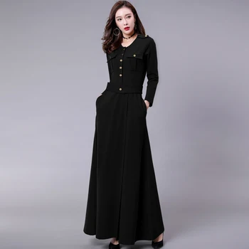 

Spring Long Dress Women 2020 Vintage Korean Maxi Shirt Dresses Elegant Party Dress Long Sleeve Vestidos 09828 KJ3942
