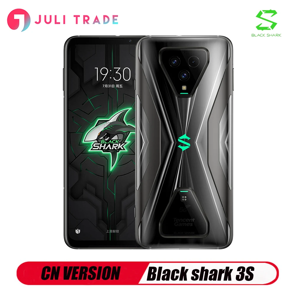 Xiaomi Black Shark 3S Smart Phone Andriod Snapdragon 865 2400*1080 64MP Camera Fast Charge Dual SIM Fingerprint CN Version Xiaomi Black Shark 3S Smart Phone Andriod Snapdragon 865 2400*1080 64MP Camera Fast Charge Dual SIM Fingerprint CN Version