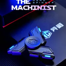 Trefoil форма перманентное свечение фиджет Спиннер цинковый сплав крутой стиль ручной Спиннер длинное вращение EDC для взрослых СДВГ антистрессовая игрушка подарок