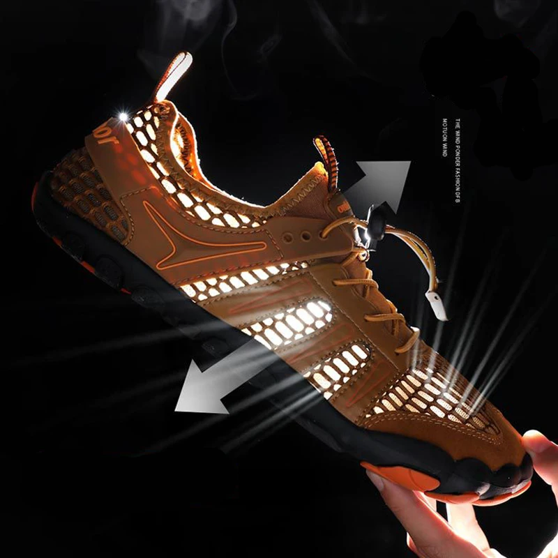 Мужские кроссовки для воды дышащие восхождения походов рыбалки пляжа спортивная