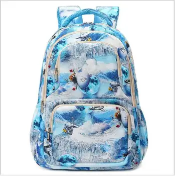 

Schoolbag boy backpack daughter's backpack cartoon light and large capacity multi-layer load reduction and spine protection