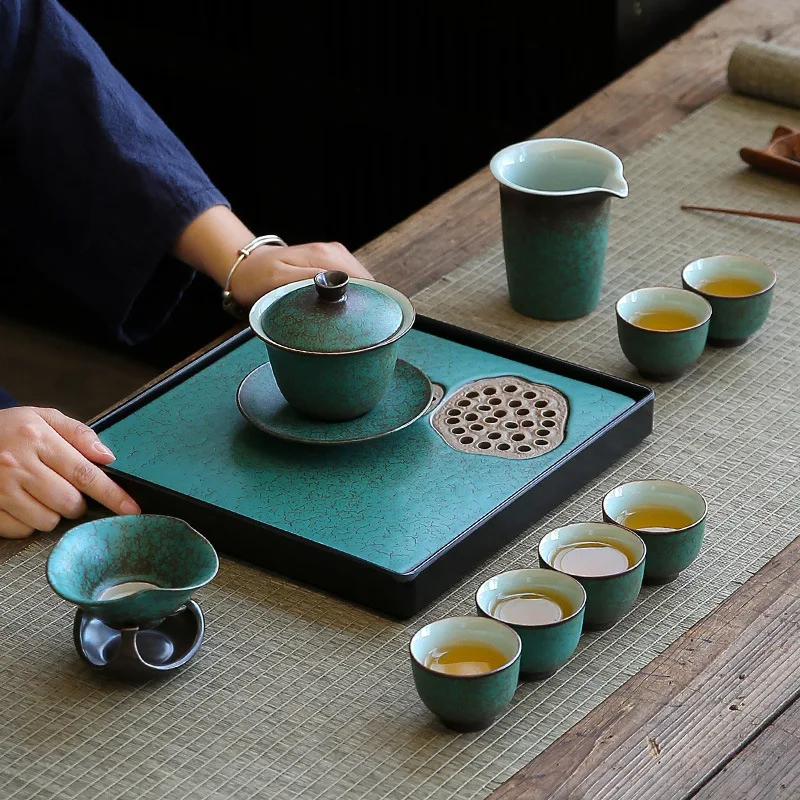 中国茶器 セット 　セラミックカンフーティーセット ティーセット ティーセット カンフーティーセット セラミック