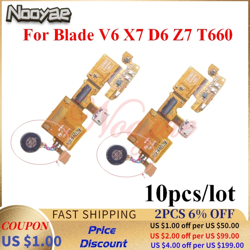 Зарядное устройство Порт Лента Замена для ZTE Blade V6 X7 D6 Z7 T660 USB зарядный гибкий