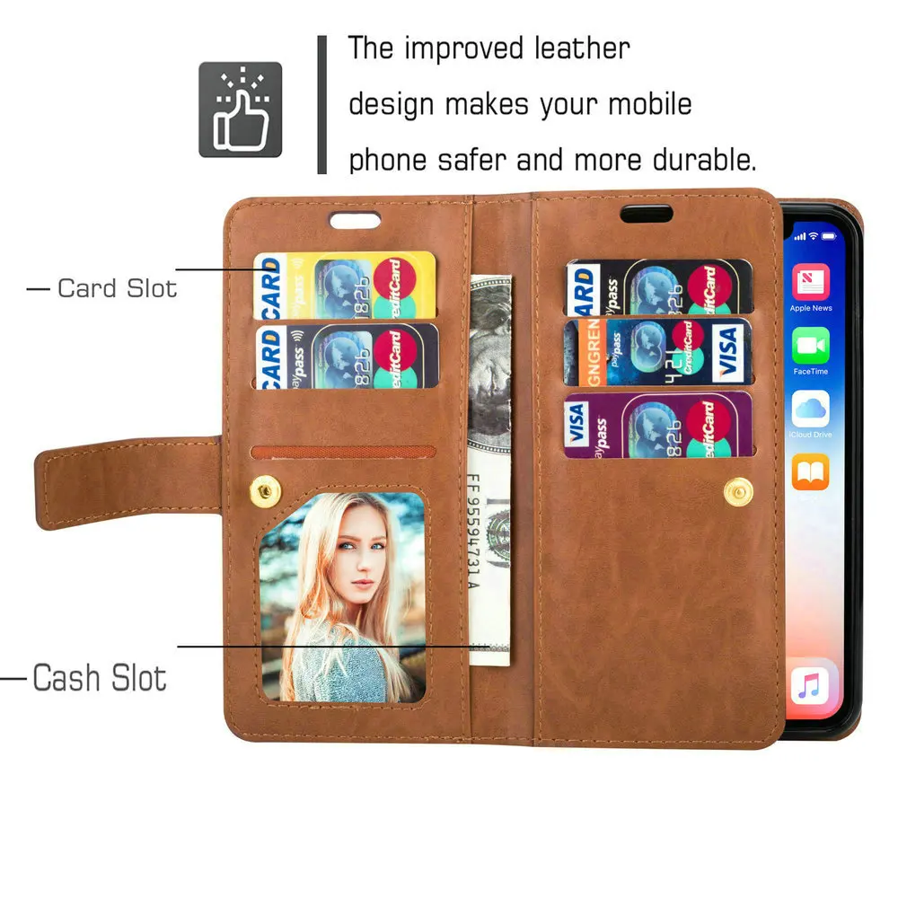 Redmi7 Redmi 7A, кожаный чехол на молнии, откидная крышка, роскошный Твердый кошелек, держатель для Xiaomi Redmi 7, чехол 7 A A7 Redmi 7A, чехол для телефона