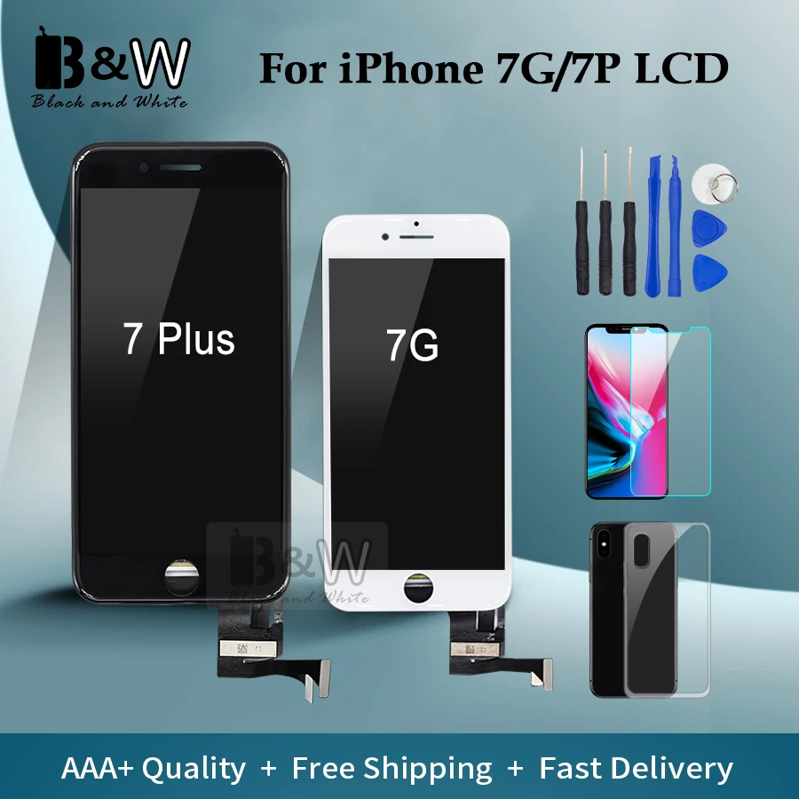 Без мертвых пятен 5 дюймов для Apple iPhone 7 Plus ЖК-экран и дигитайзер в сборе большой 3D