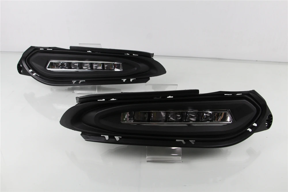 1 комплект DRL 12V светодиодный автомобильный дневной ходовой свет противотуманная фара с динамическим поворотным сигналом стиль реле для Honda hr-v HR-V