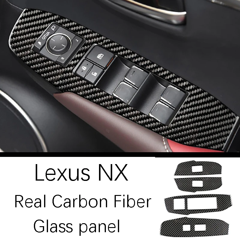 Аксессуары для LEXUS NX 300H200T LHD RHD, рулевое колесо на выходе, автомобильная дверная шестерня, декоративная панель из углеродного волокна, наклейки для внутренней отделки - Название цвета: Option 2