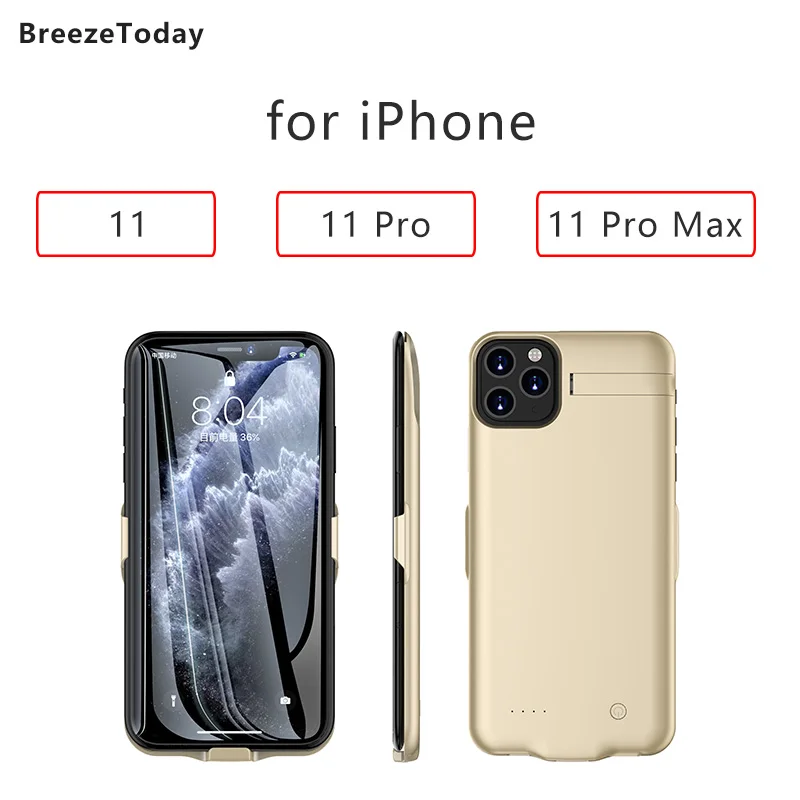 Чехол с внешним аккумулятором для iPhone 11 Pro 6800 мАч|Чехлы аккумулятором| |